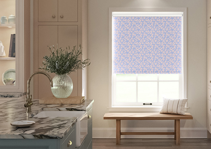 Oak Leaves, Periwinkle - Roller Blind - Image 3